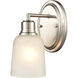 Amberle Indoor Wall Sconce Wall Light in Brushed Nickel